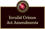 Invalid Ammendments to Crimes Act