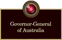 Ornate red centered button linked to: pdf document concerning Commissioned Information of an indefensible Constitutional crime committed by Ninian Martin Stephen, Governor-General of the Commonwealth of Australia on 4th December, 1985, to wit, Treason.