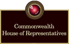 Ornate red centered button linked to: pdf document concerning Commissioned Information of indefensible Constitutional crimes committed by Members of the Australian House of Representatives on 25th November, 1985, to wit, Seditious enterprise.