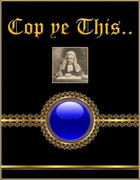 heading text 'cop ye this..', with image of judge, blue button with link to divisions page